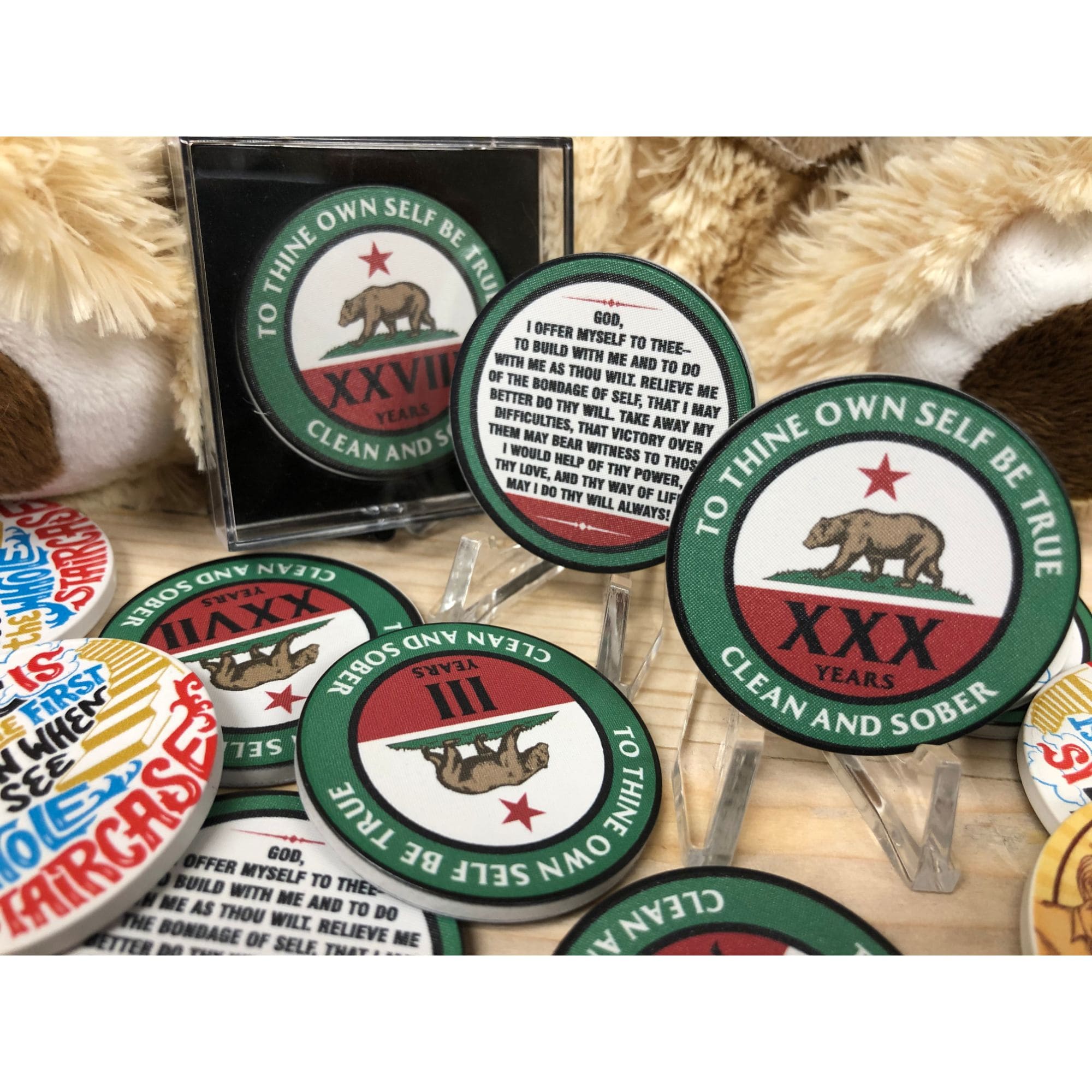 California Bear Yearly Poker Chip