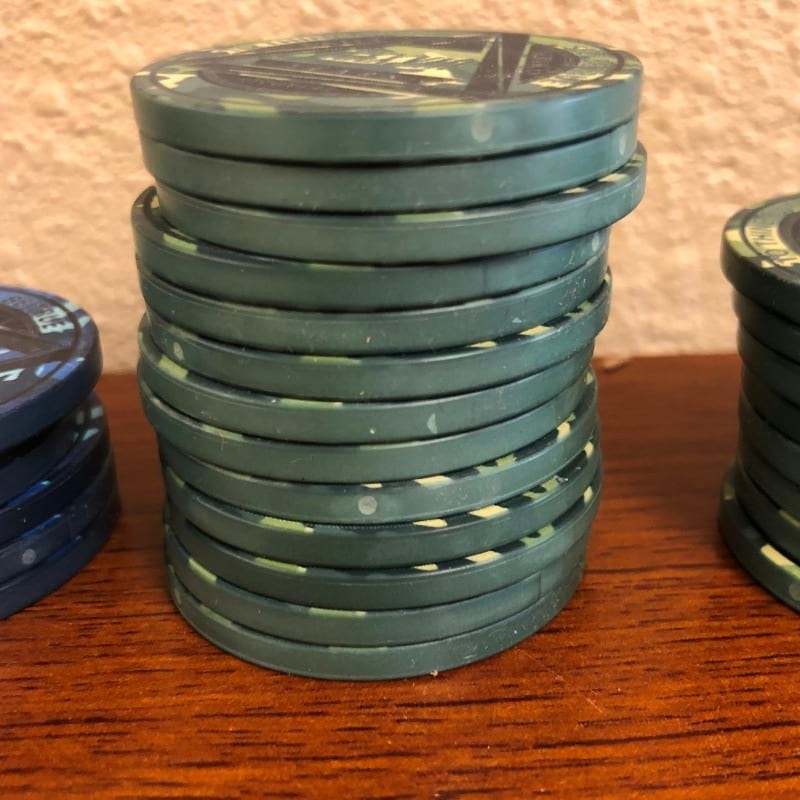 Green Camo AA Coin 1-50yrs Sobriety Chip