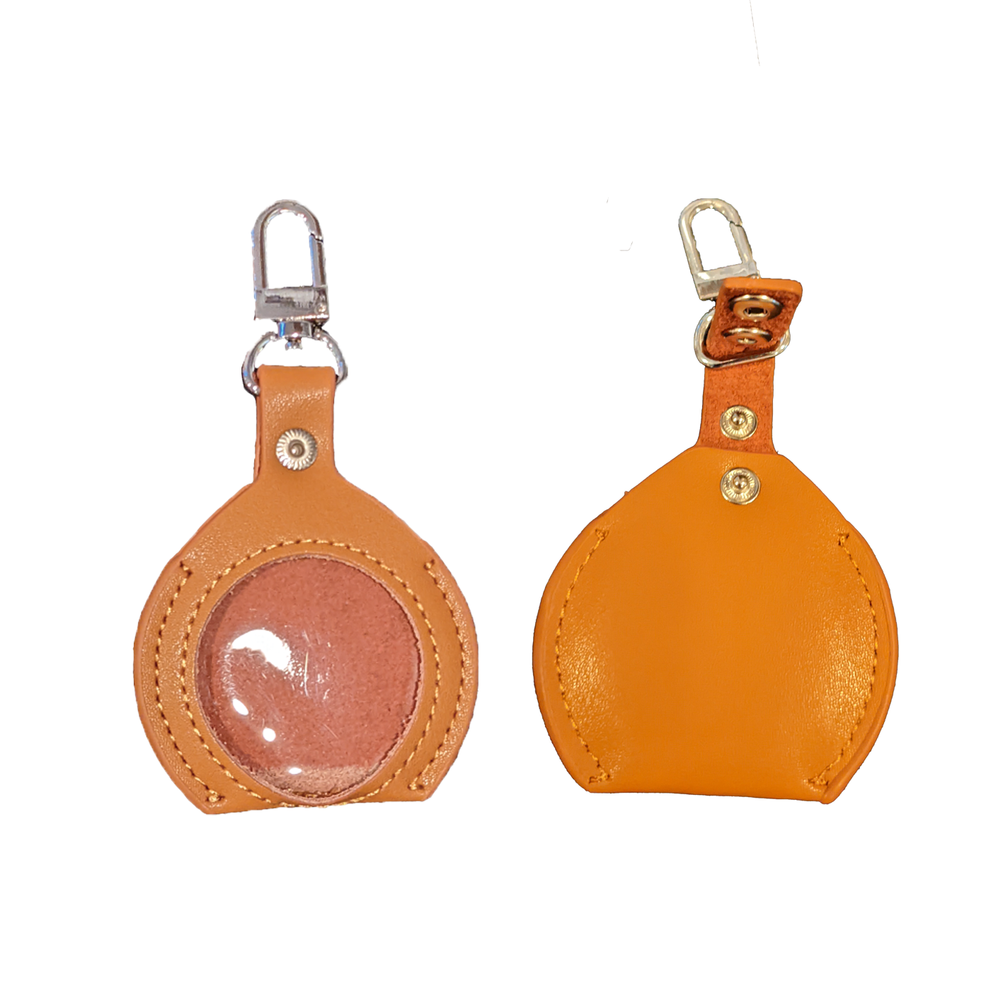 AA Coin Leather Keychain Holder for Sobriety Tokens