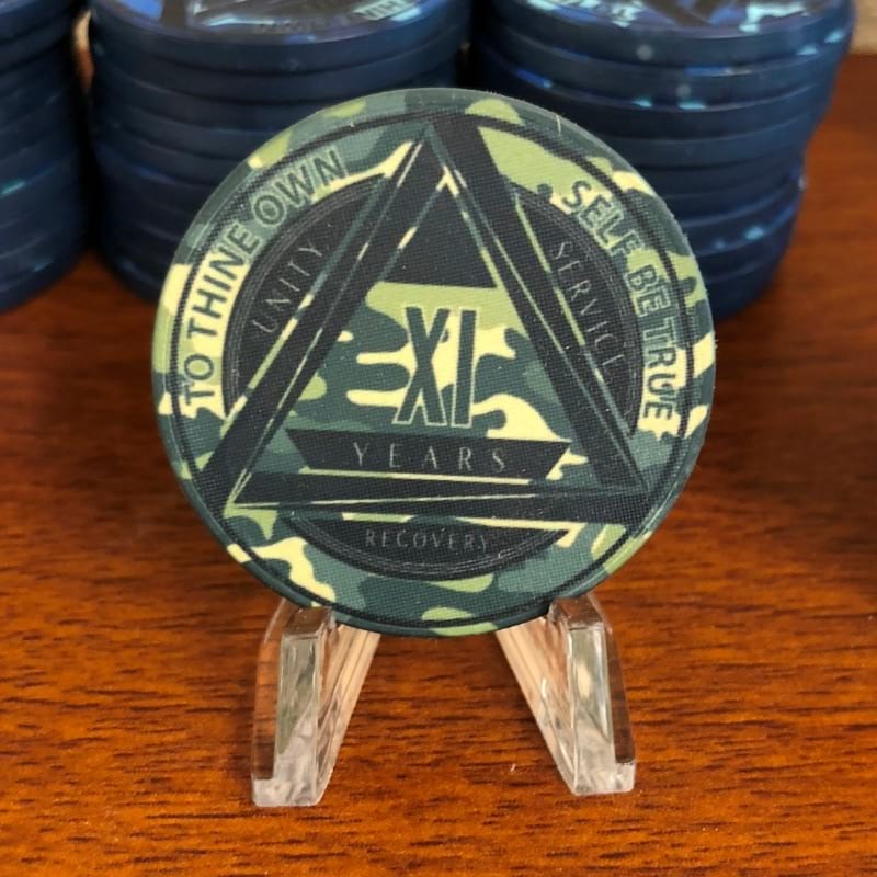 Camo AA Yearly Chip GREEN