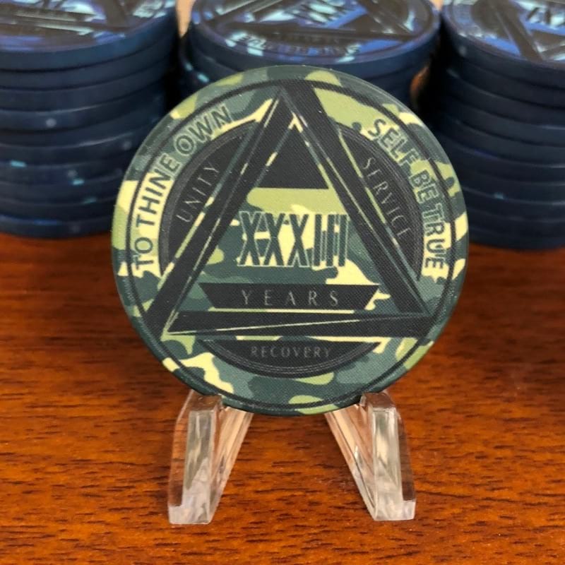 Camo AA Yearly Chip GREEN