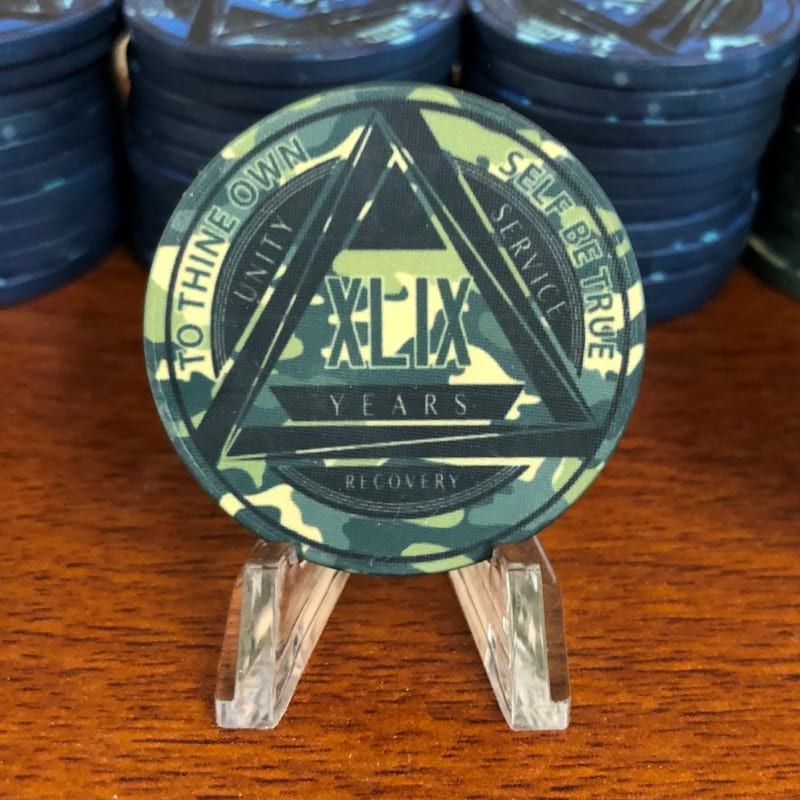 Camo AA Yearly Chip GREEN