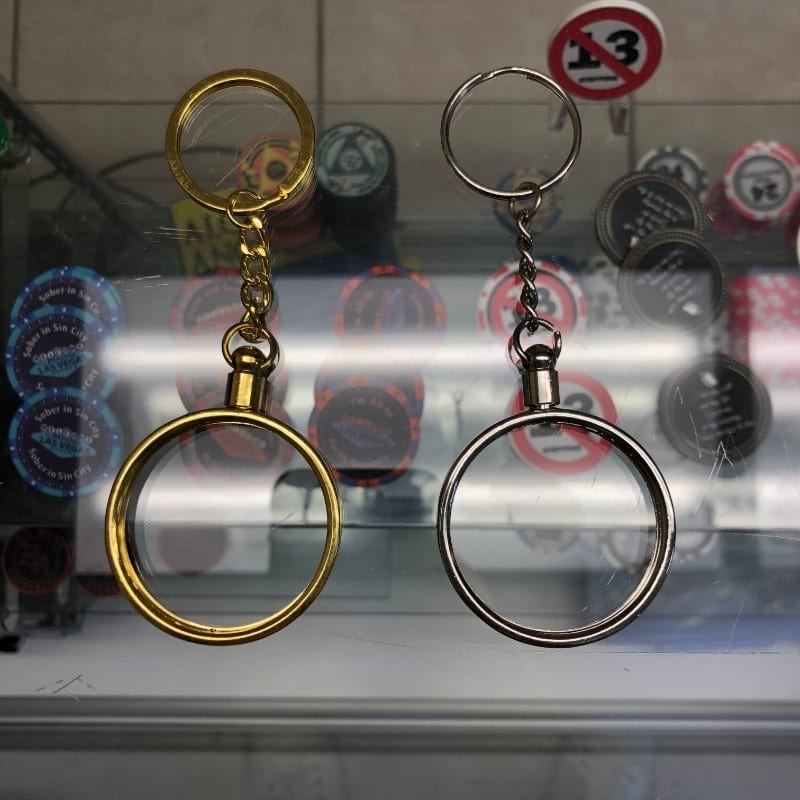 AA Coin Keychain Holder