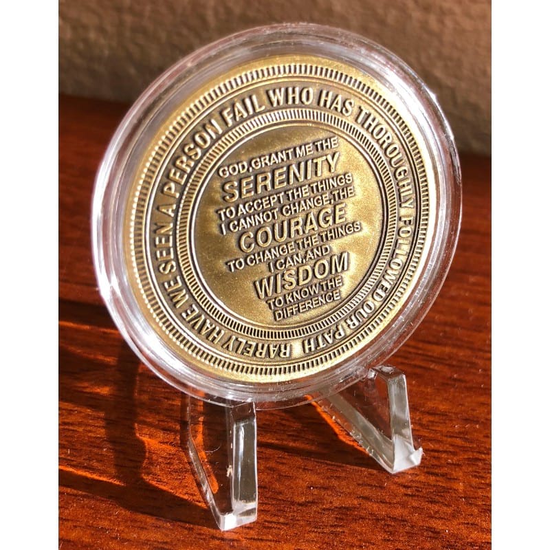 Clear Display Stand Easel for AA Coin