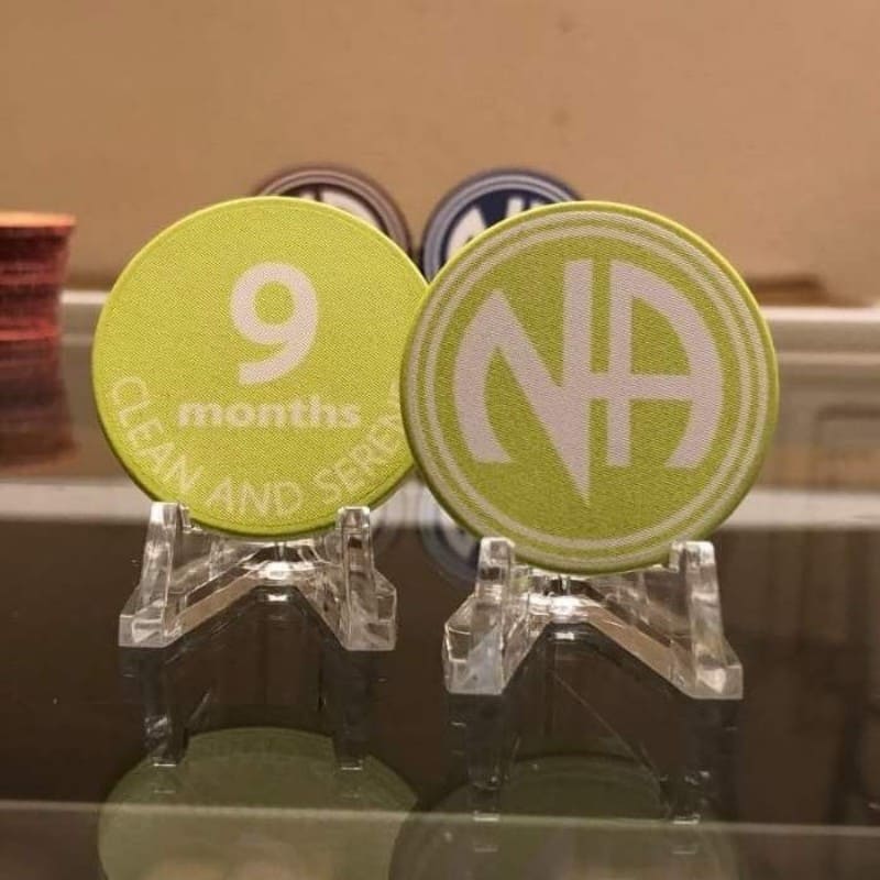 9 Month Narcotics Anonymous Sobriety Chip