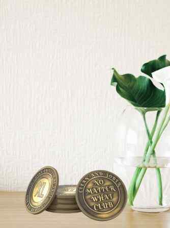 No Matter What Club AA Medallion 24hrs-11 Months Sobriety Chip -Add Name and Sobriety Date