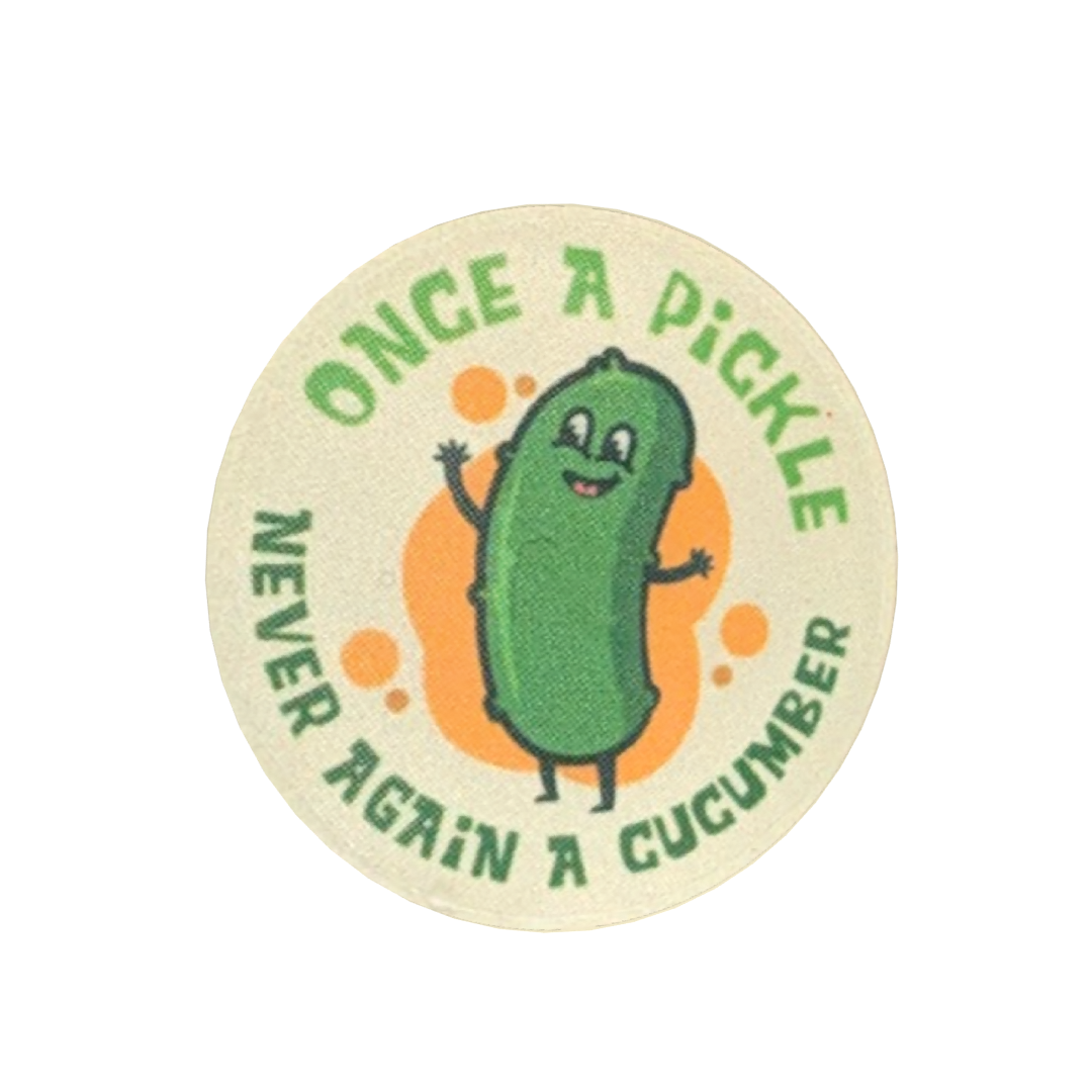 "Once a Pickle, Never Again a Cucumber" Sobriety Chip for Alcoholics Anonymous