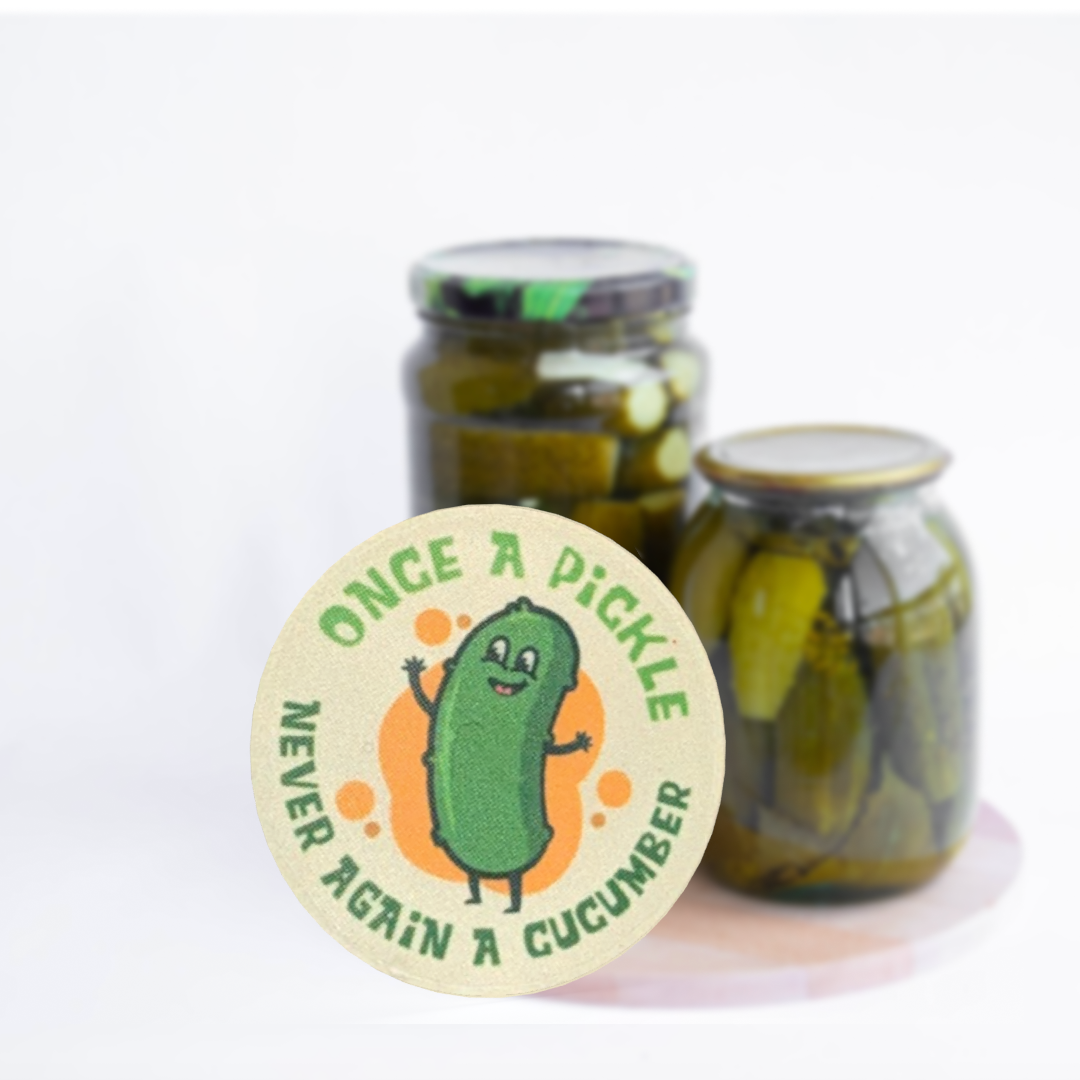 "Once a Pickle, Never Again a Cucumber" Sobriety Chip for Alcoholics Anonymous