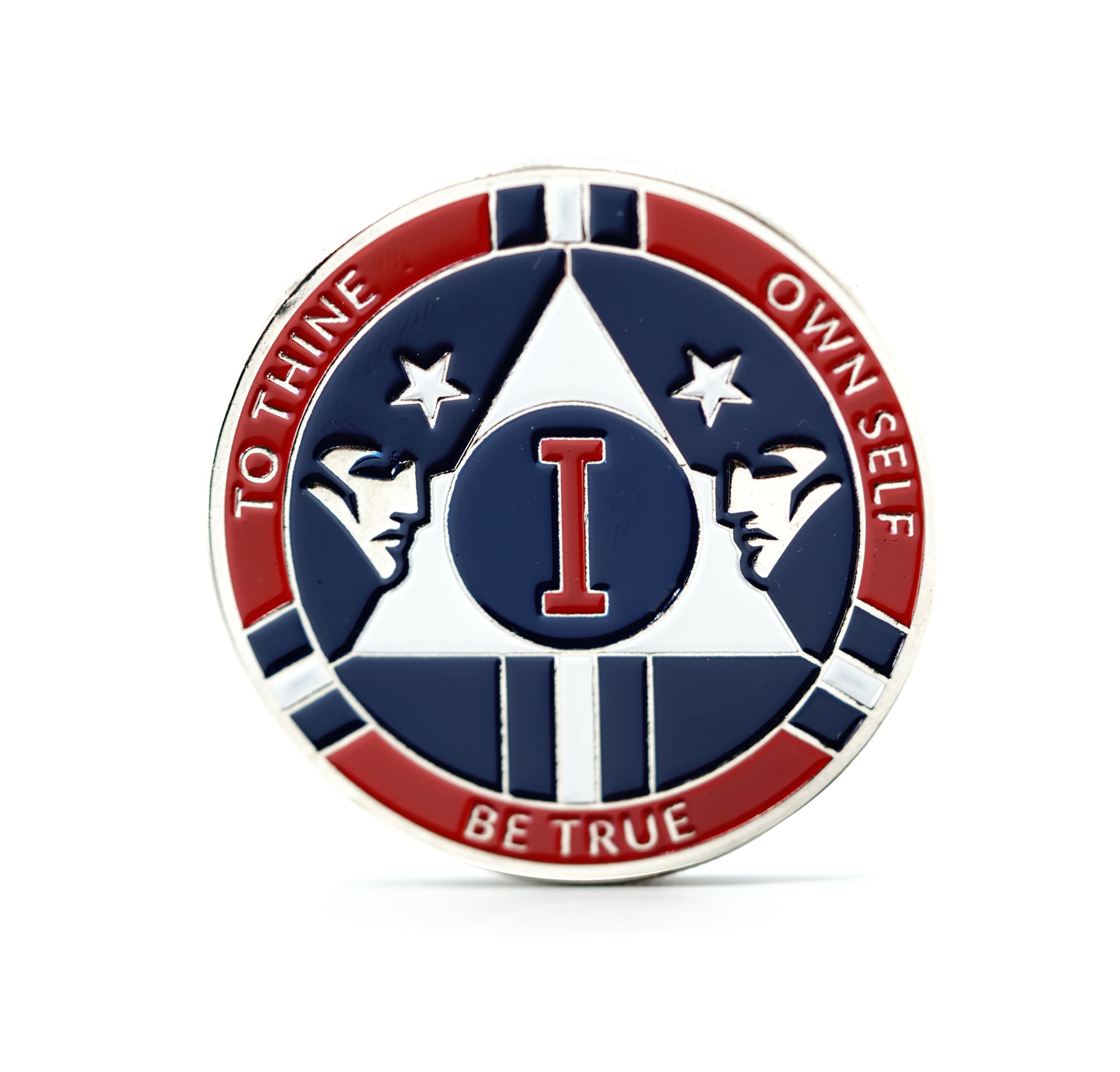 New England Patriot AA Coin 1-50yrs Sobriety Chip