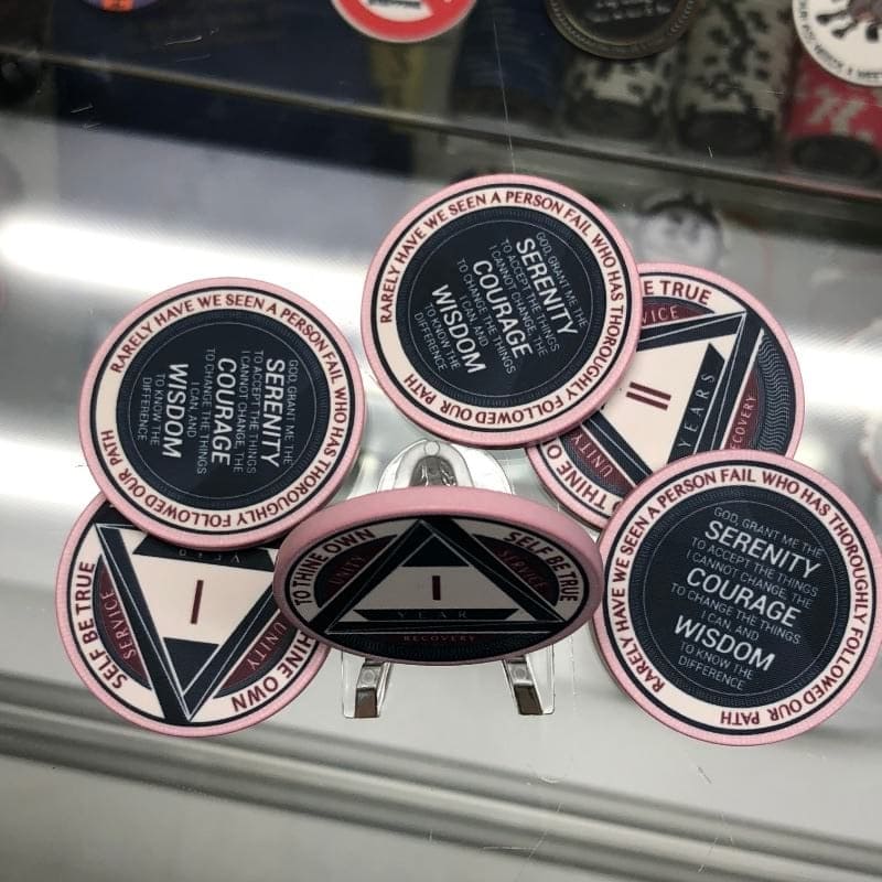 AA Yearly Poker Chip PINK