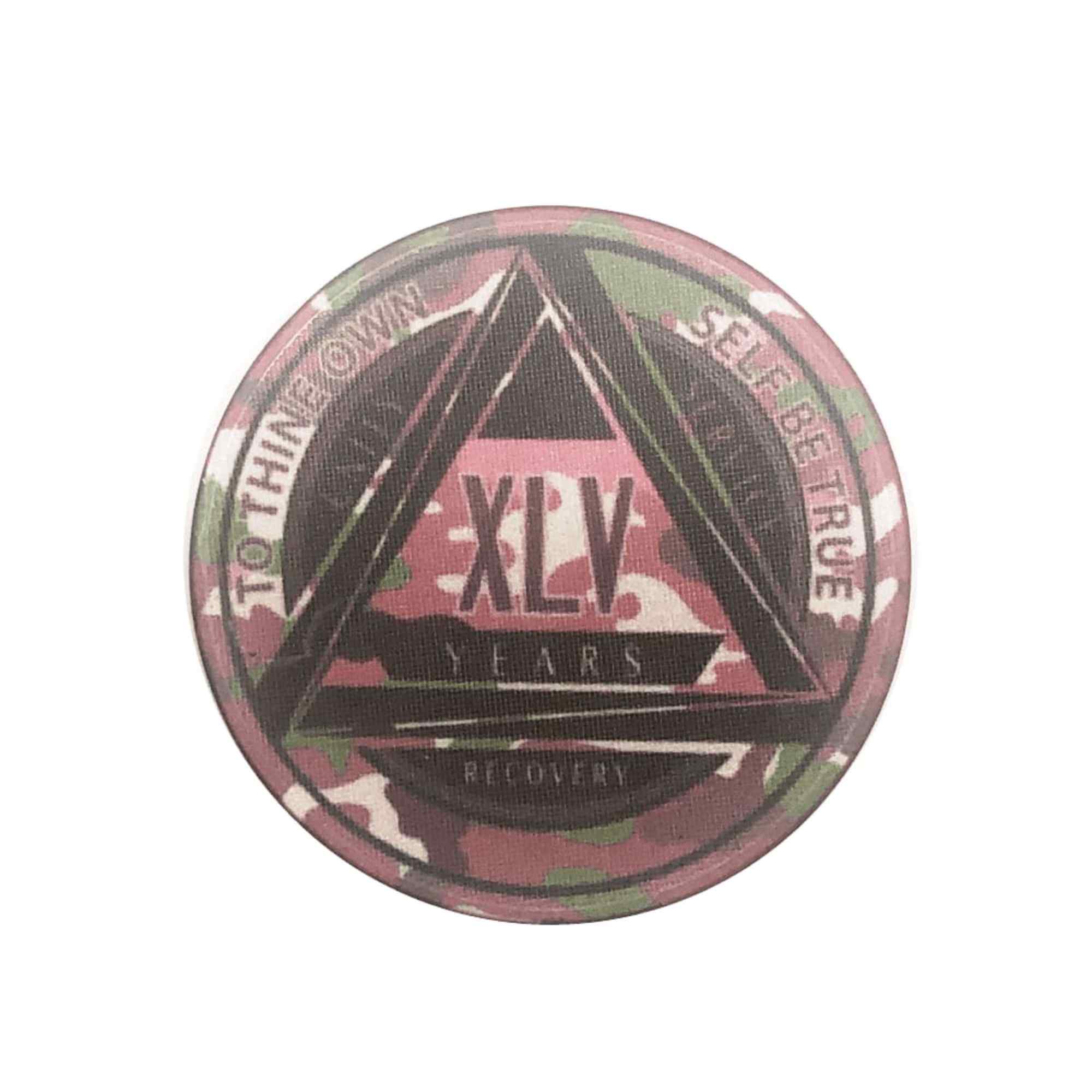 Pink Camo AA Coin 1-50yrs Sobriety Chip