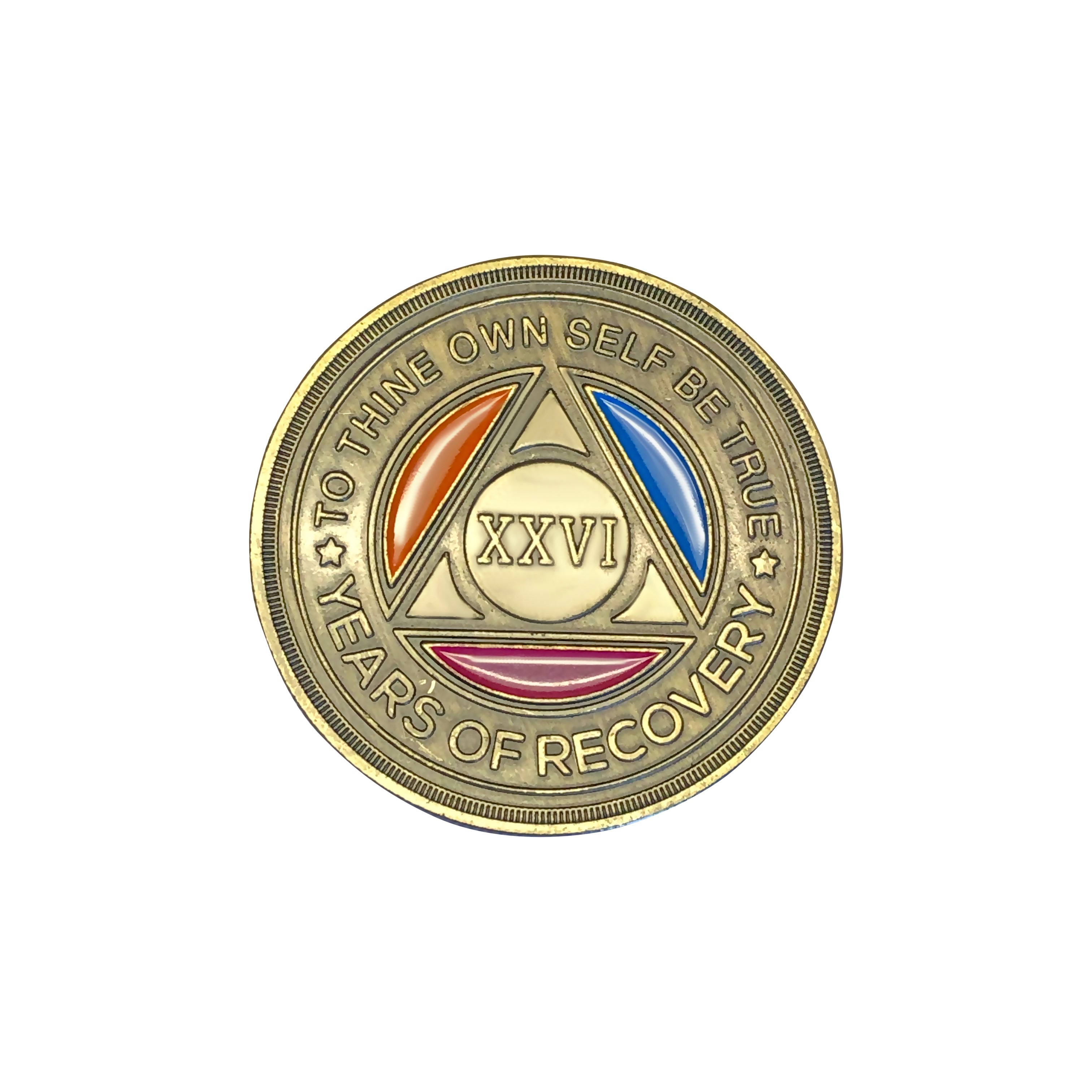 Tri Color Yearly Medallion