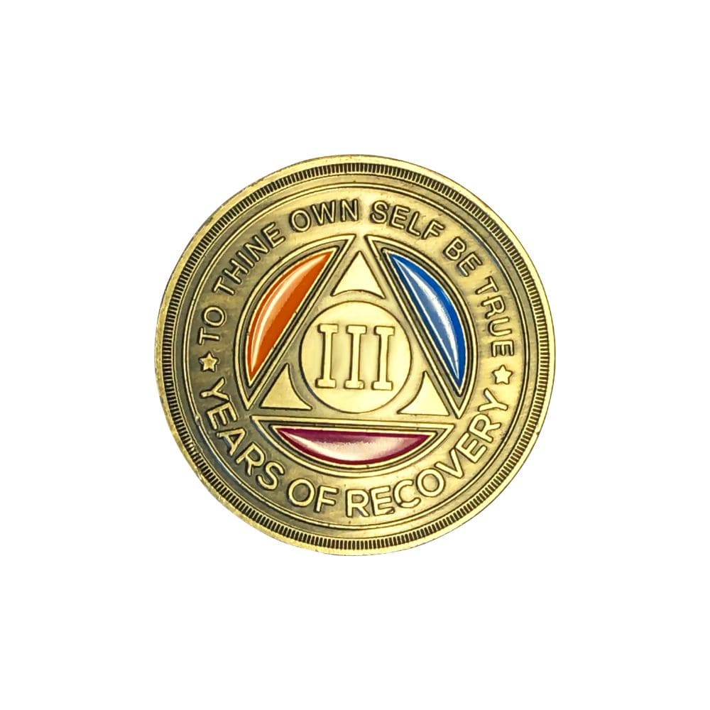 Tri Color Yearly Medallion