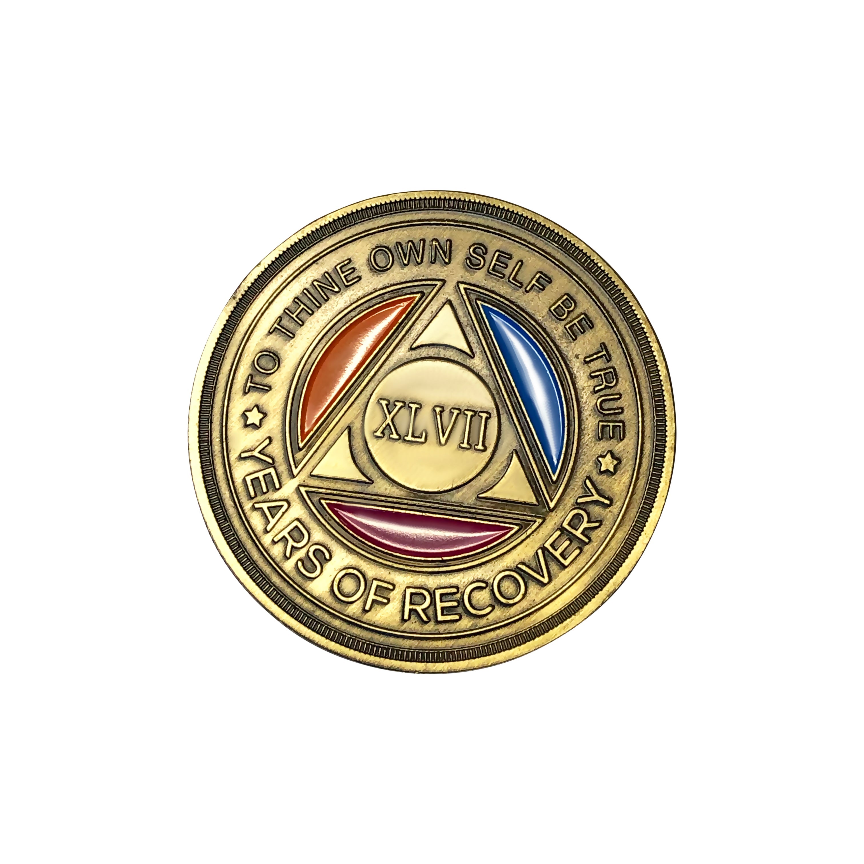 Tri Color Yearly Medallion