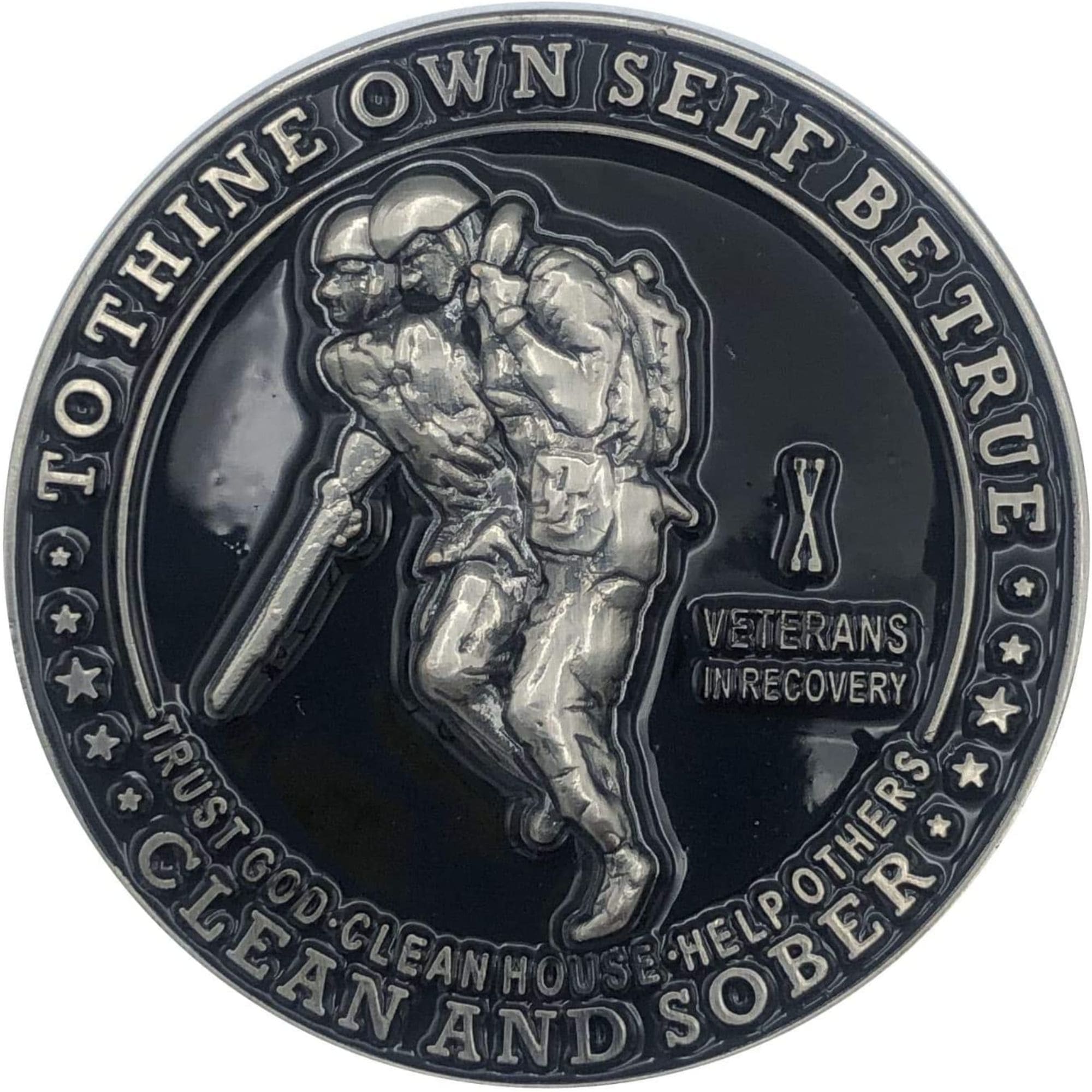 Veterans in Recovery AA Coin 1-60yrs Sobriety Chip