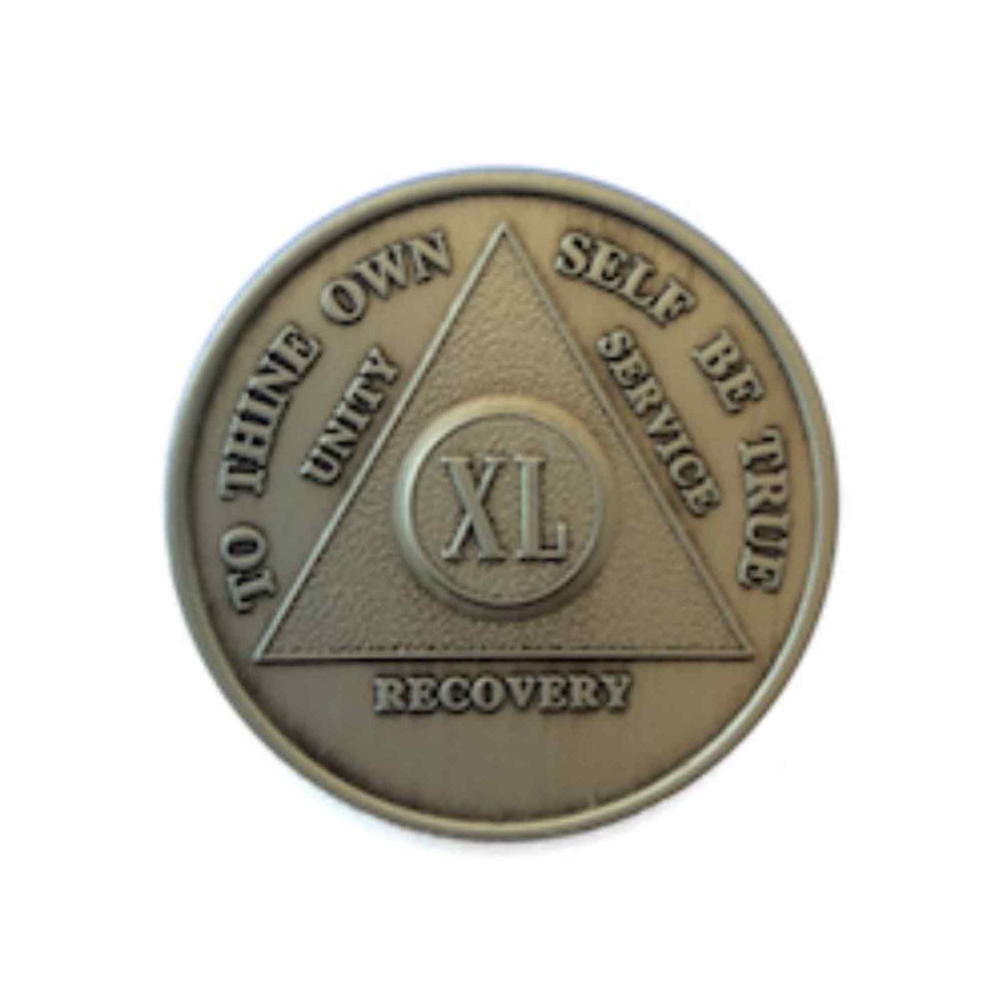 Bronze AA Coin 24hr-60yrs Sobriety Chip