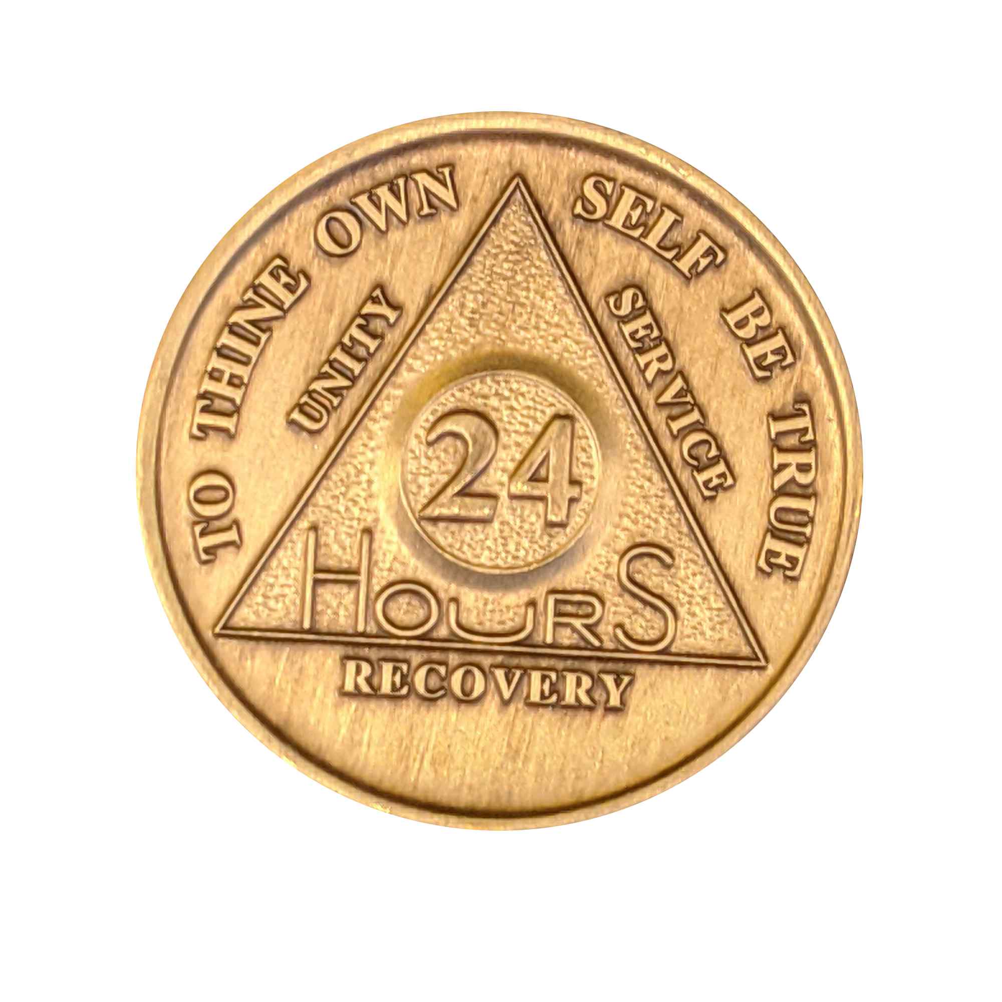 Bronze AA Coin 1-18 Months Sobriety Chip
