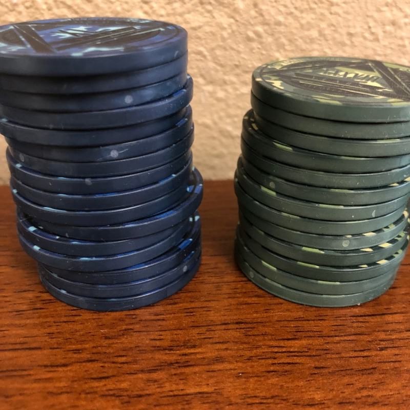 Green Camo AA Coin 1-50yrs Sobriety Chip