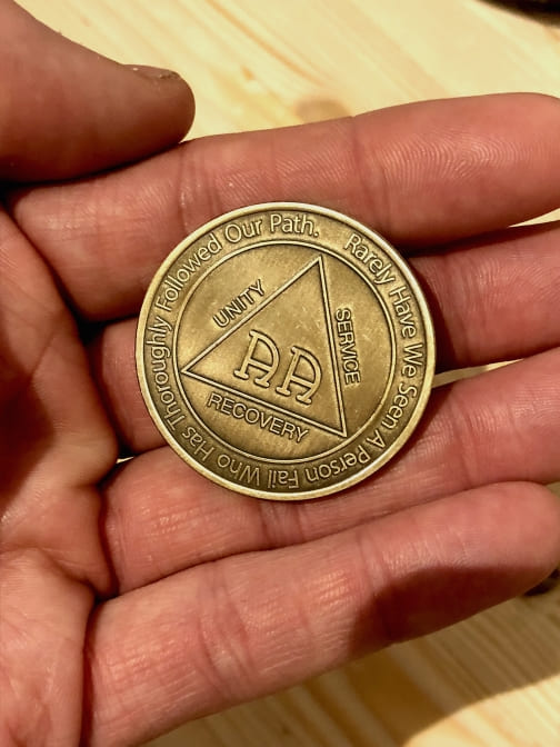 MRS Yearly 1-60 Years Sobriety Chip for Alcoholics Anonymous