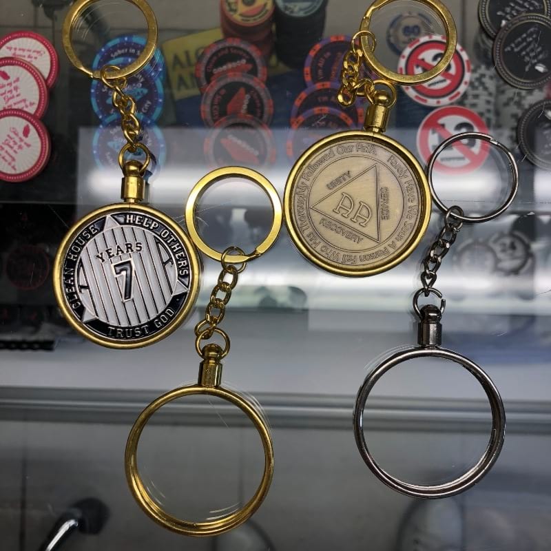 Silver and Gold Keychain Holder