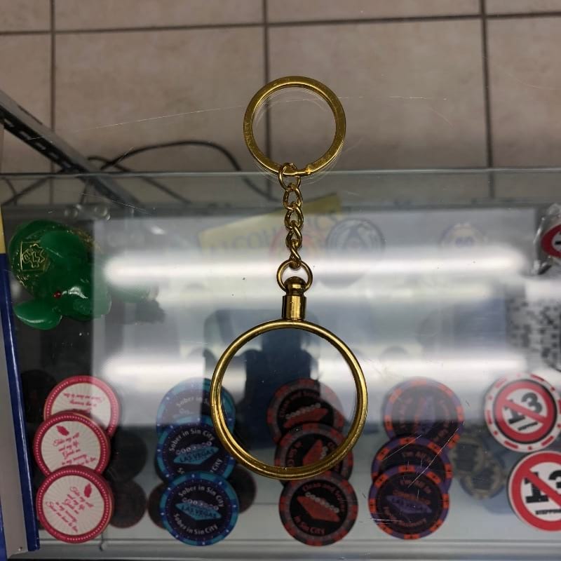 AA Coin Keychain Holder