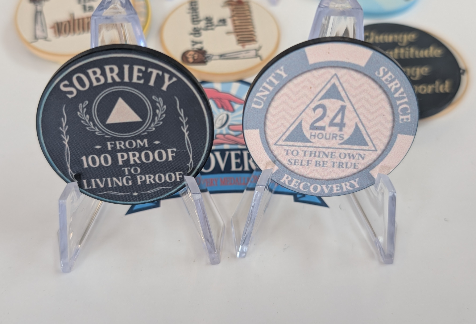 From 100 Proof to Living Proof 24 Hour Sobriety Chip