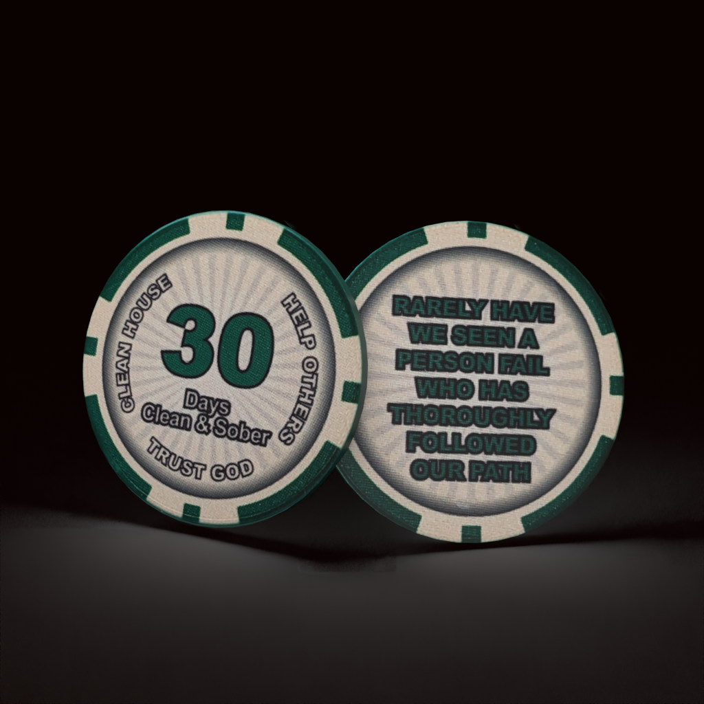30 Day AA Coin Sobriety Chip