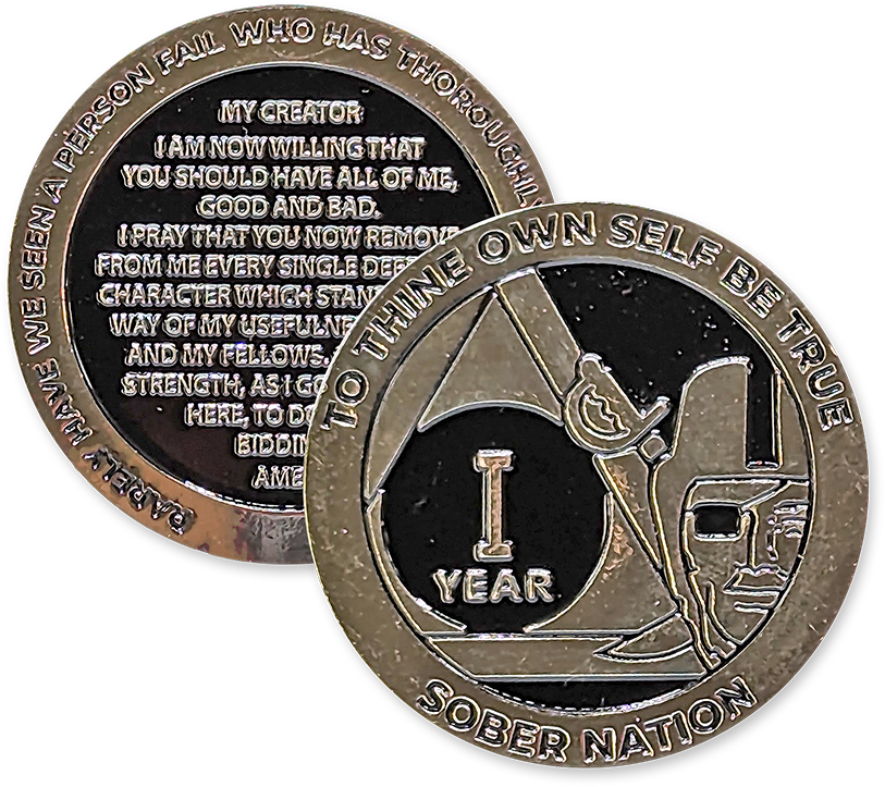 Pirate Raider AA Coin 1-50yrs Sobriety Chip