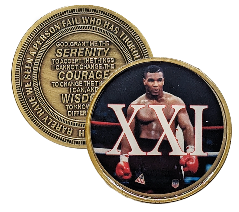Mike Tyson 21yr Medallion