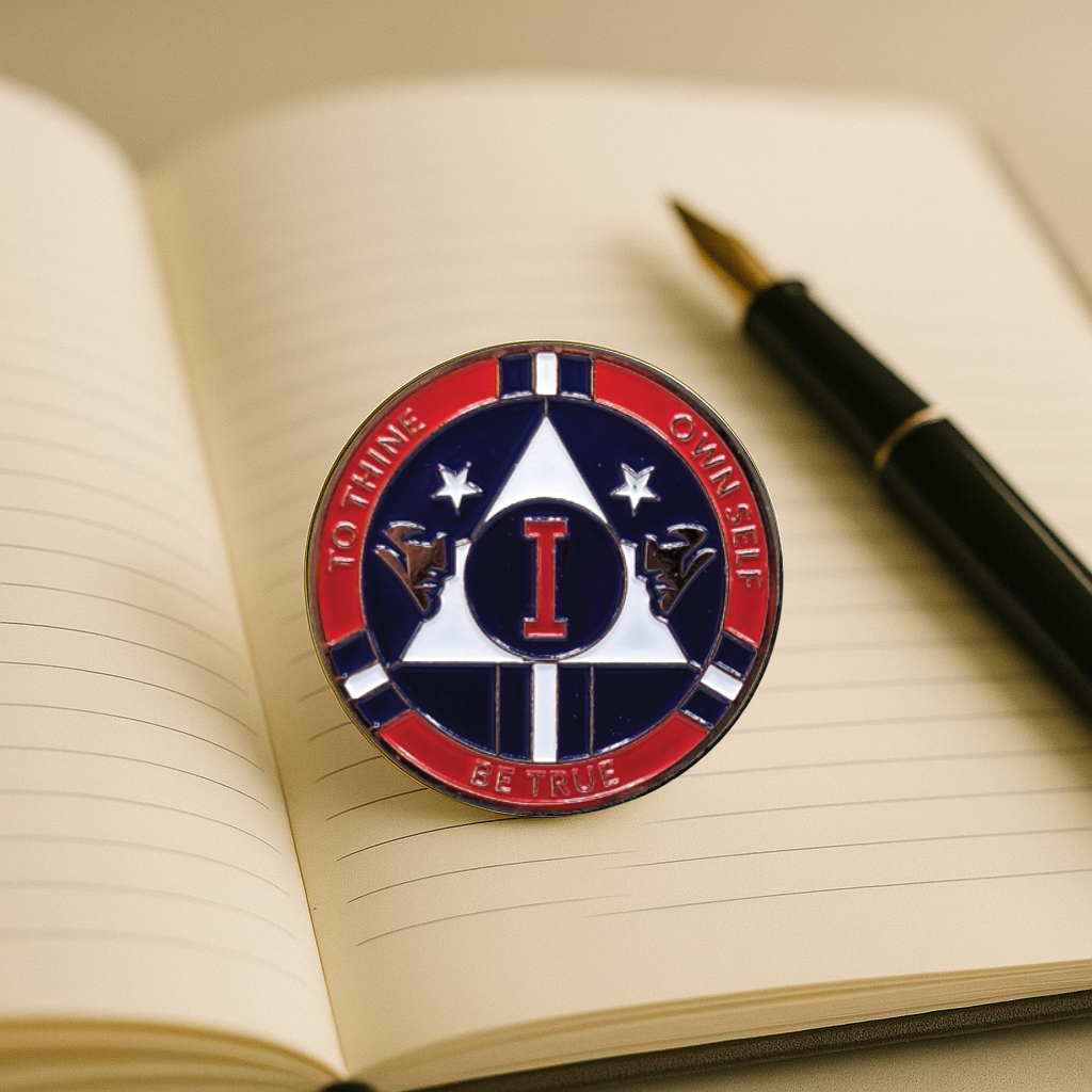 New England Patriot AA Coin 1-50yrs Sobriety Chip