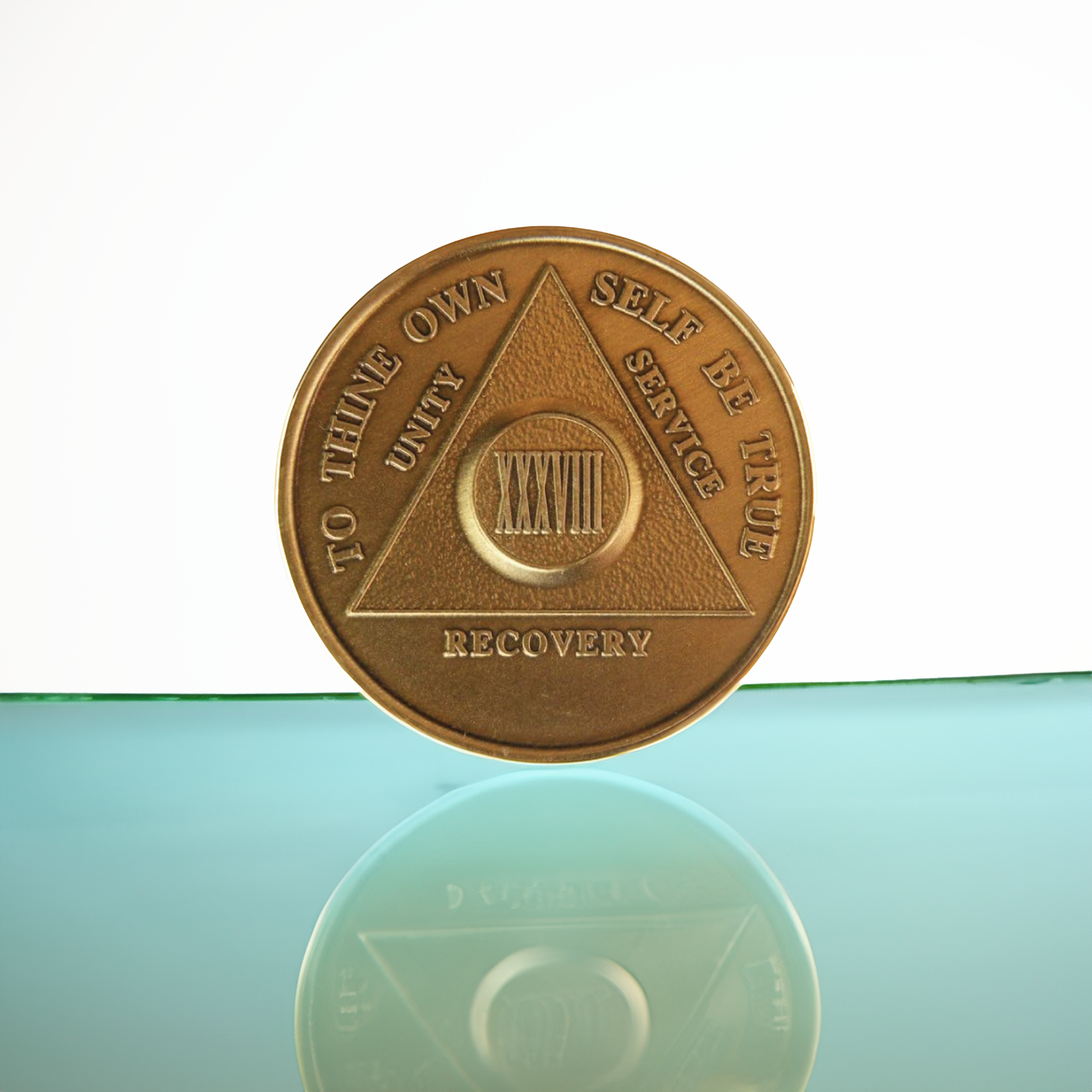 Bronze AA Coin 24hr-60yrs Sobriety Chip