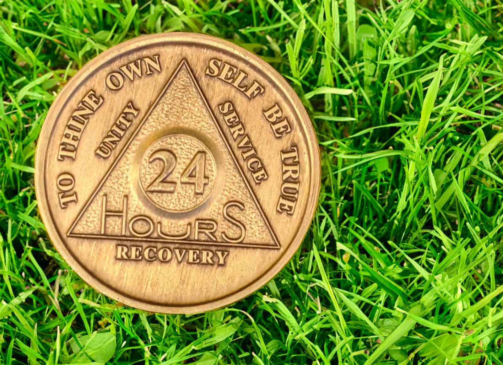 Bronze AA Coin 24hr-60yrs Sobriety Chip