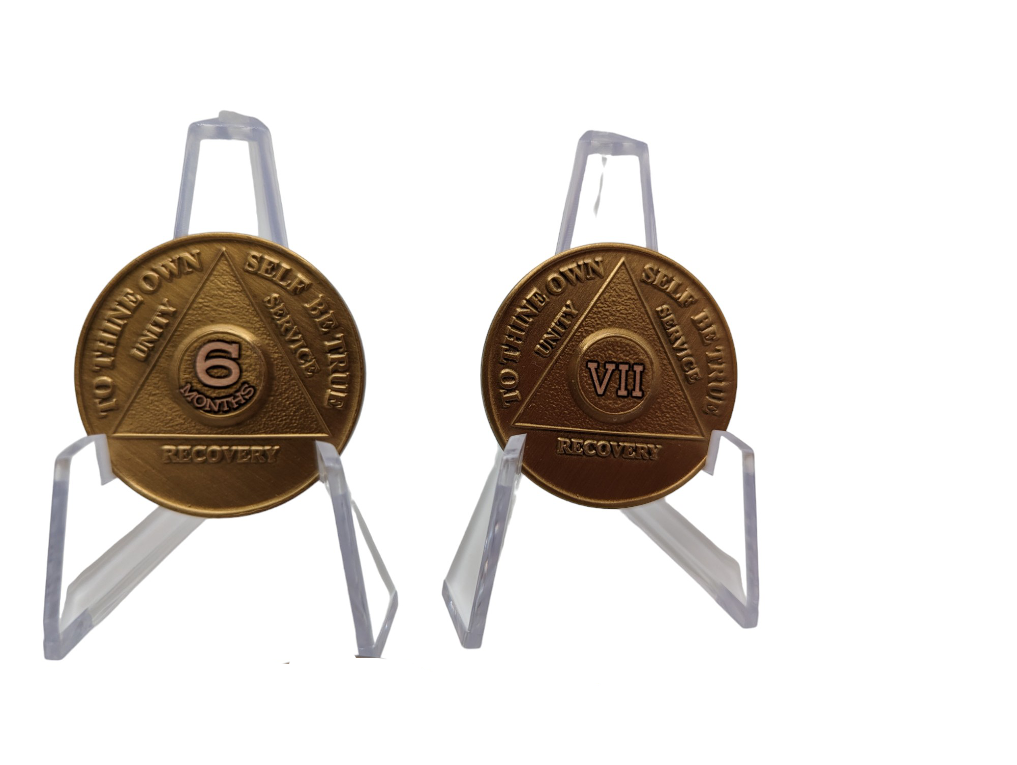 Bronze AA Coin 24hr-60yrs Sobriety Chip