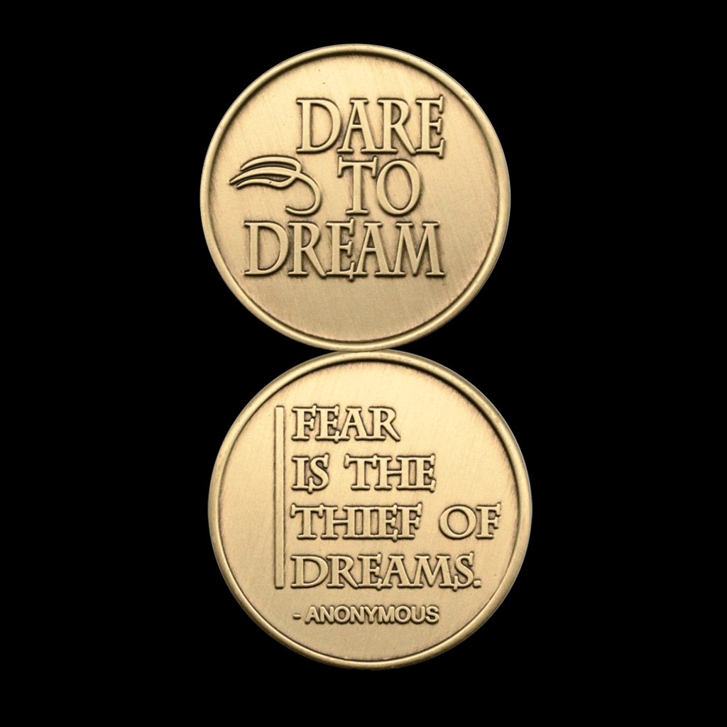 Dare to Dream AA Coin Sobriety Chip