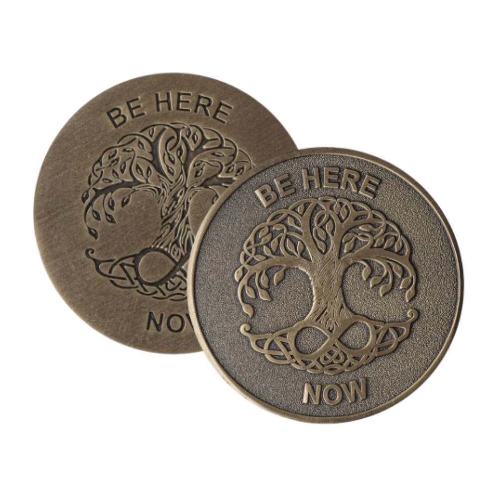 Be Here Now Meditation Medallion