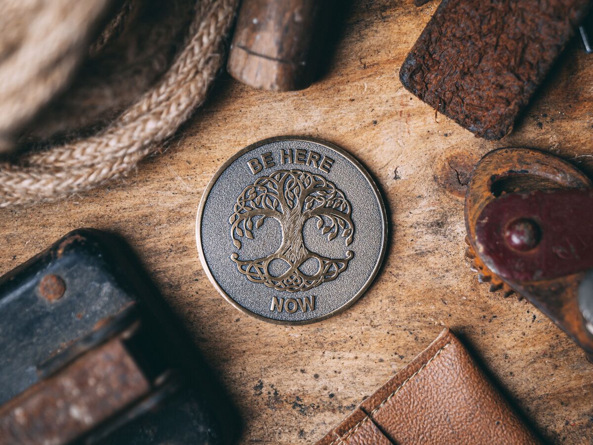 Be Here Now Meditation Medallion