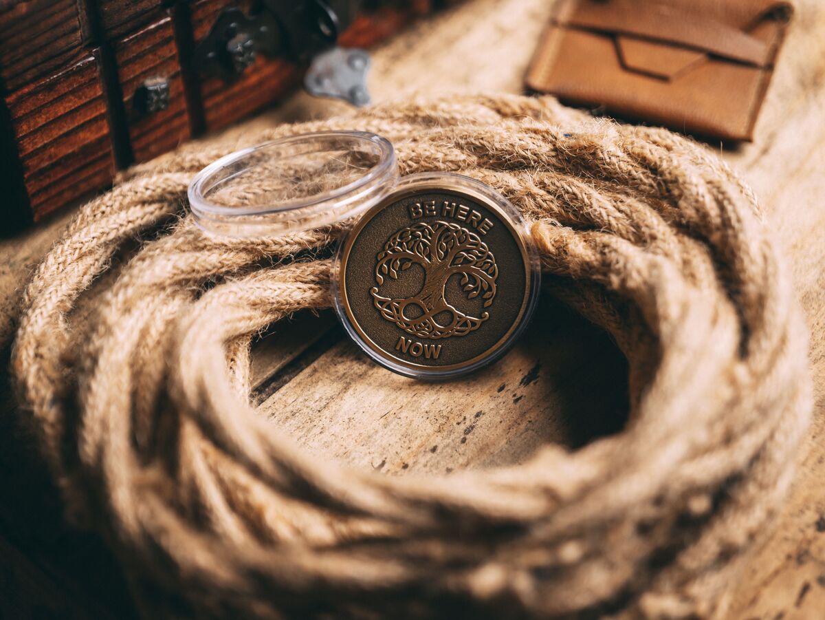 Be Here Now Meditation Medallion