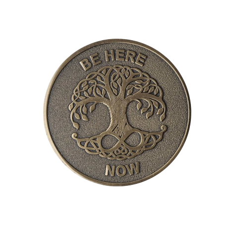 Be Here Now Meditation Medallion
