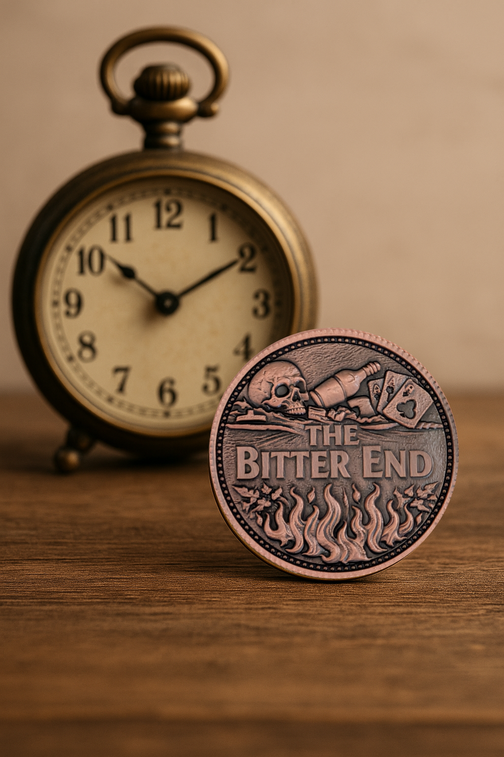 AA Decision Coin – Bitter End vs Accept Spiritual Help – Custom Year Copper Sobriety Coin