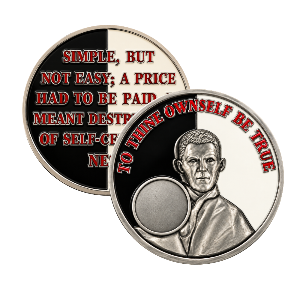 Bill W AA Sobriety Coin – Alcoholics Anonymous Founder | Recovery Gift