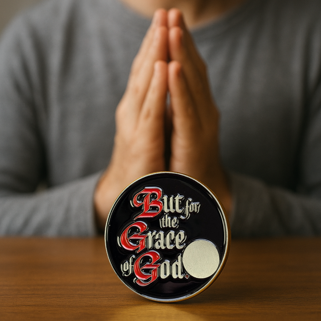 But for the Grace of God AA Coin – Serenity or Custom Back