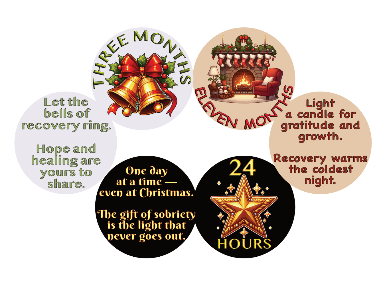 Christmas Monthly Milestone – Select Your Milestone | Unique Front & Back Designs