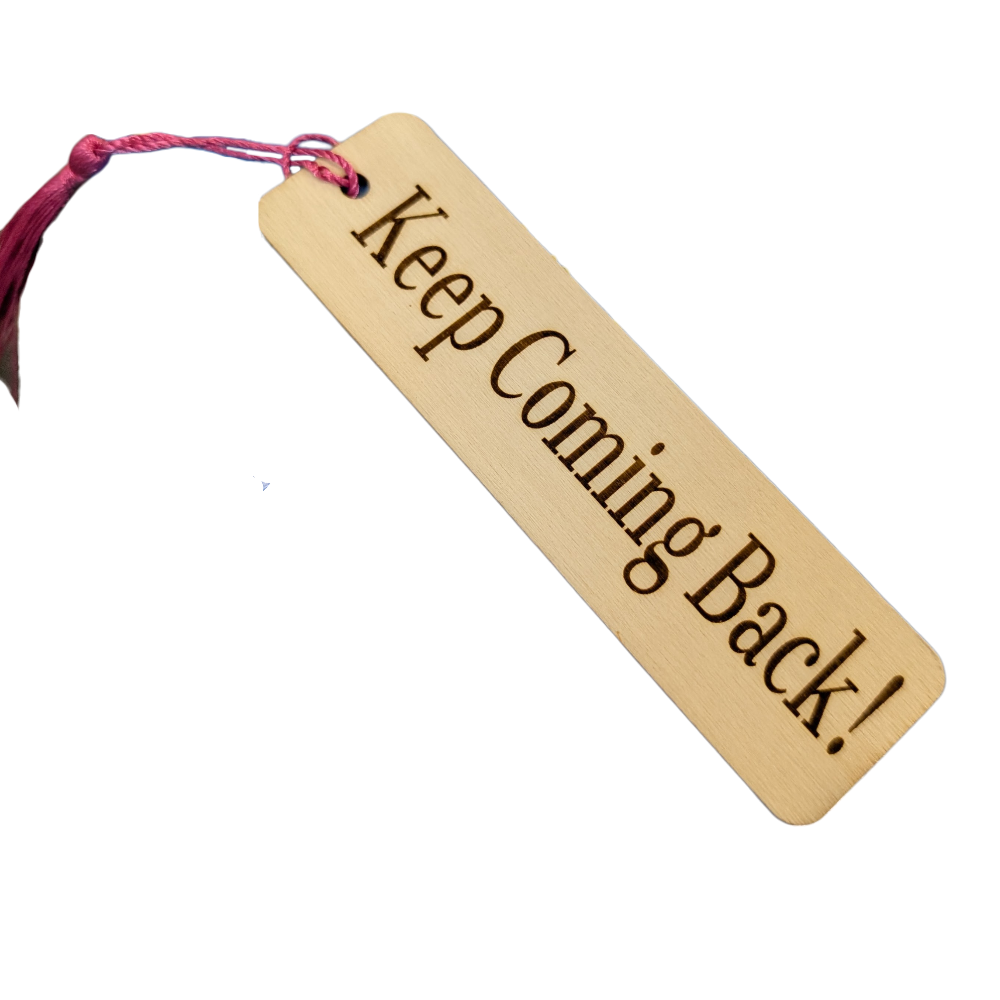 Custom Recovery Bookmark – Wooden Engraved Bookmark for AA, NA & Sobriety Gifts