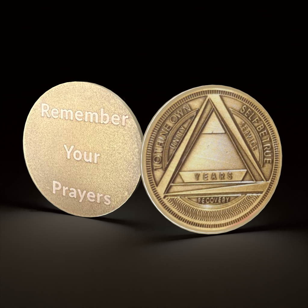 Customize Your Own Bronze AA Sobriety Coin