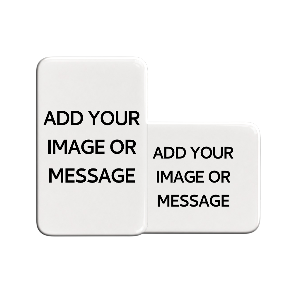 Custom Rectangular Recovery Chip with Your Image or Message