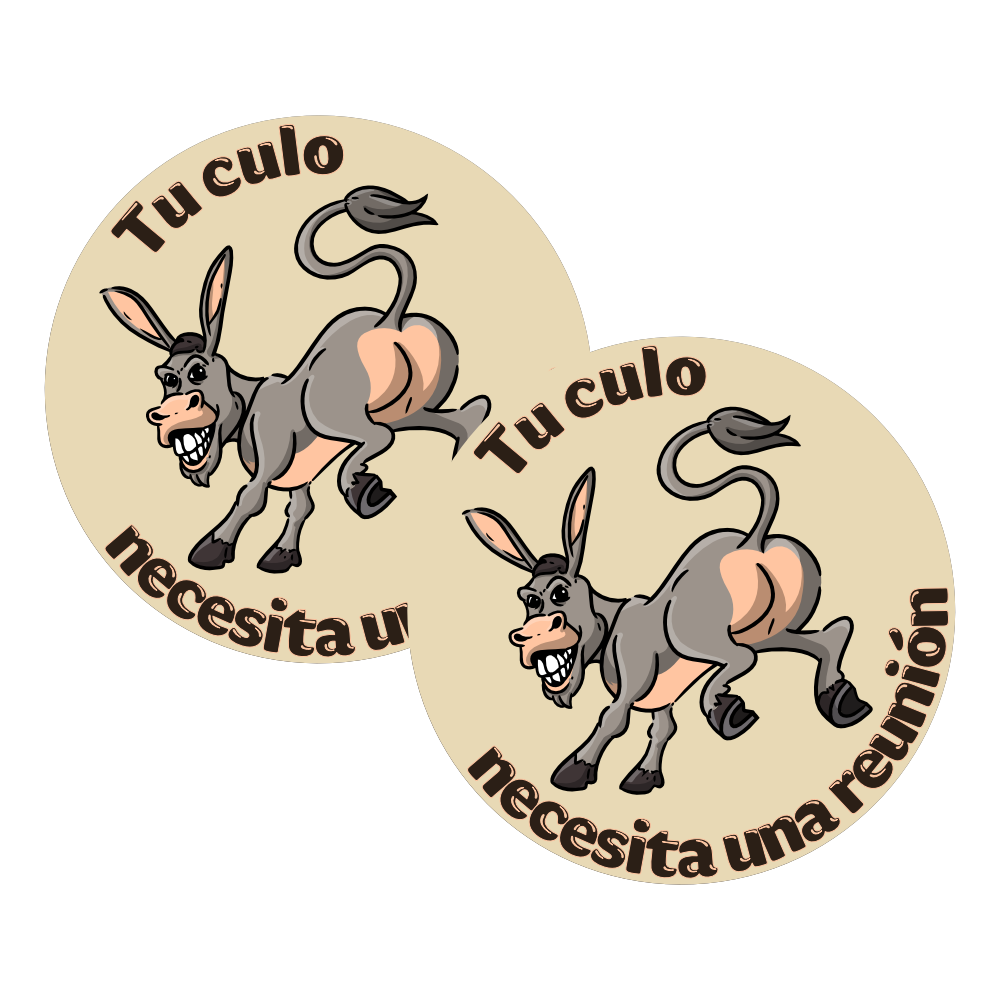 Spanish AA Poker Chip – “Tu Culo Necesita una Reunión” Donkey Recovery Token