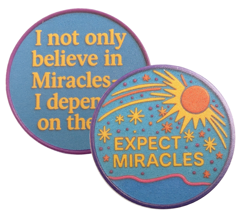 “Expect Miracles” Recovery Chip – Inspirational Miracle Token