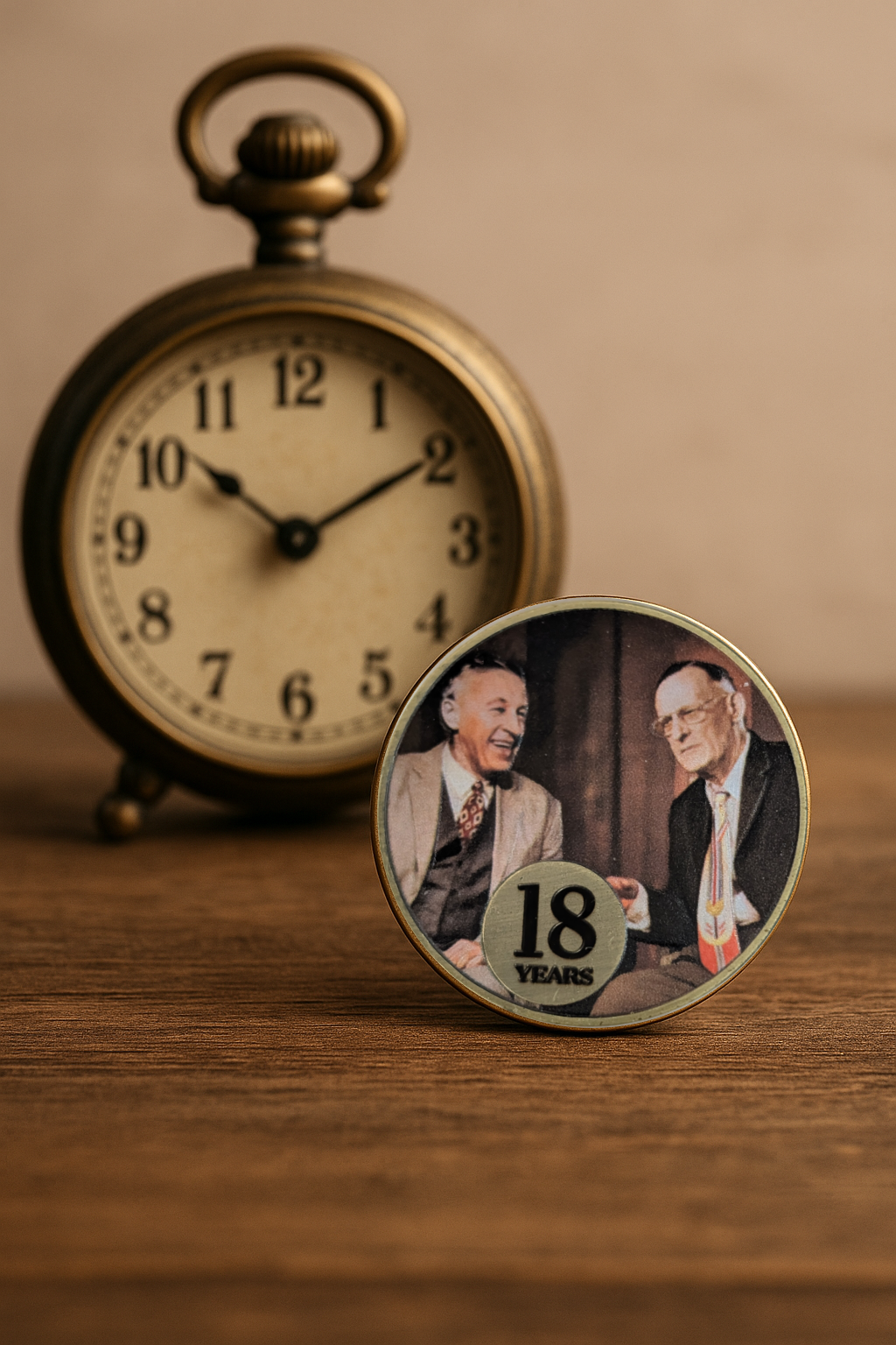 Bill W. & Dr. Bob Anniversary Coin – Add Your Year AA Recovery Medallion