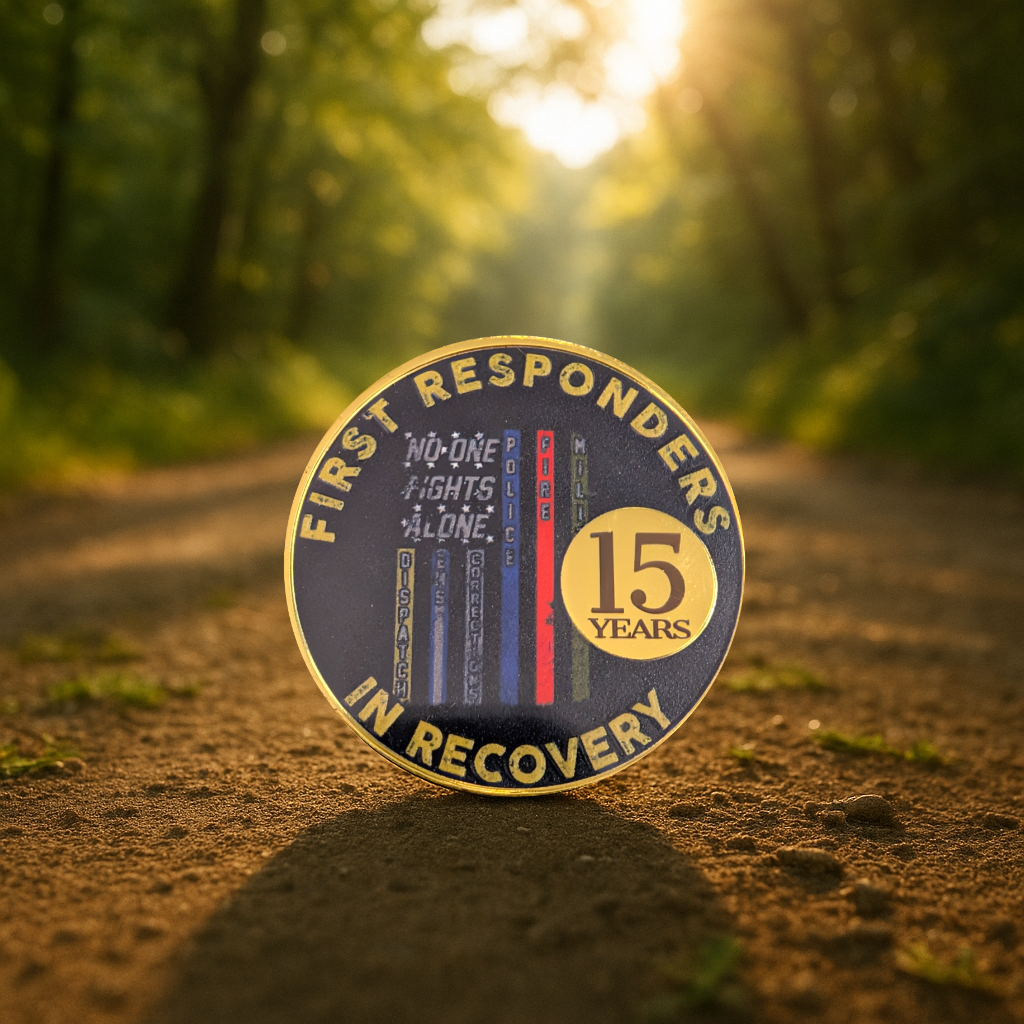 Custom First Responder Recovery Token – Police, Fire, EMS, Military Sobriety Coin
