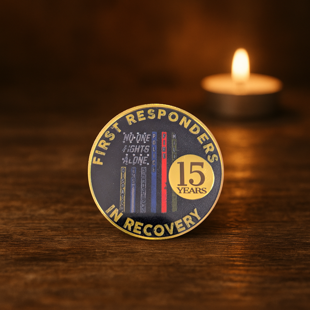 Custom First Responder Recovery Token – Police, Fire, EMS, Military Sobriety Coin